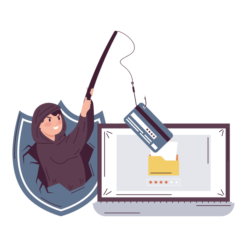 Security shield illustration